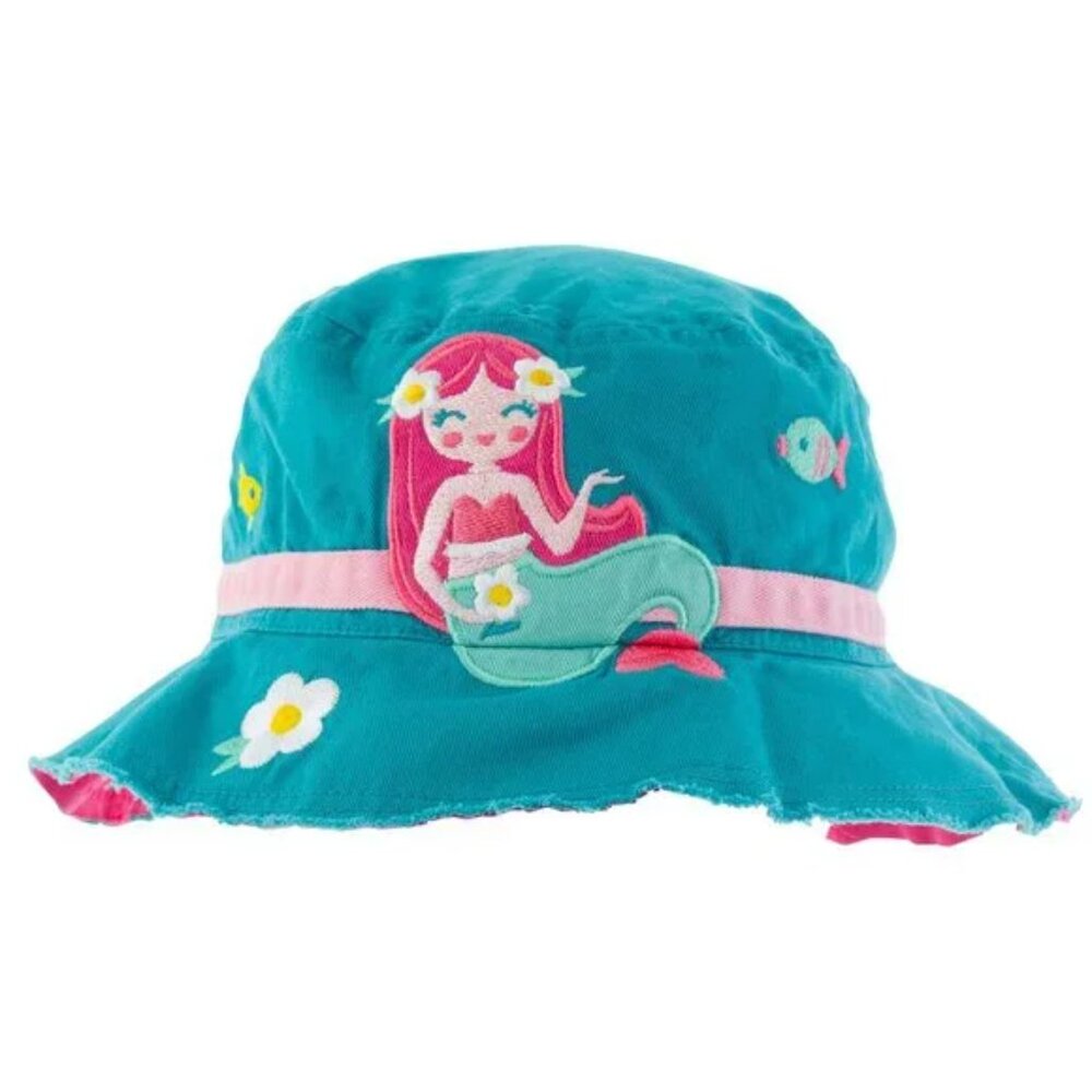 Stephen Joseph Mermaid Bucket Hat Toddler Girls Reversible